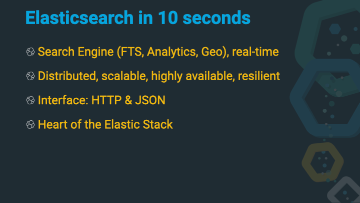 Elasticsearch in 10 seconds