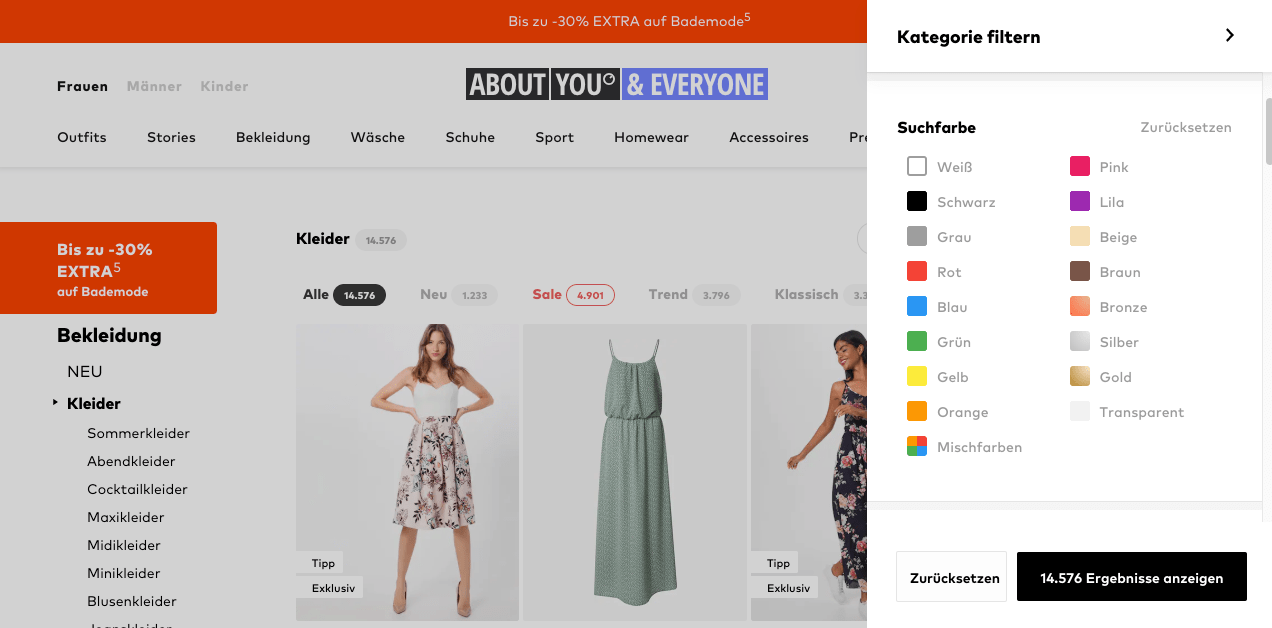 Implementing a modern E-Commerce Search