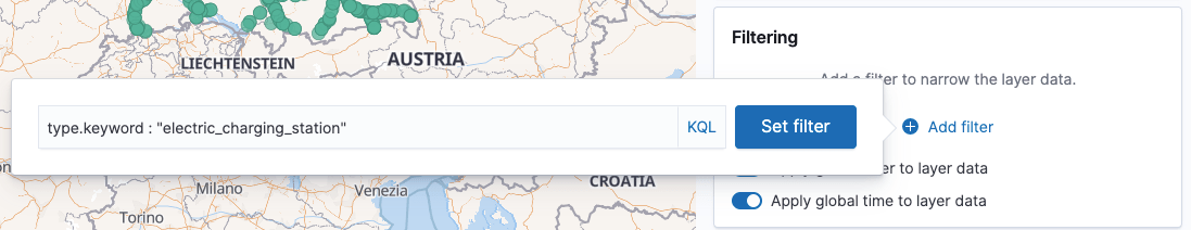 Kibana Maps Filter