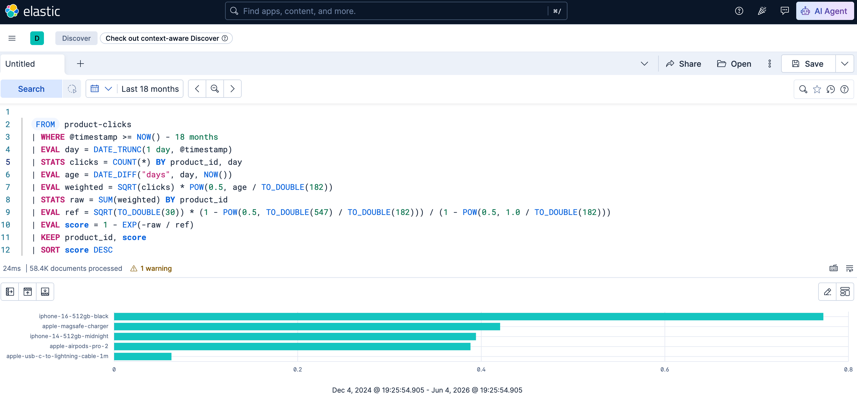Kibana Dashboard ESQL